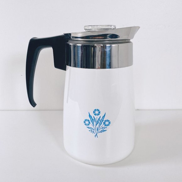 Corningware Other - Corning Ware Blue Cornflower 6 Cup Percolator